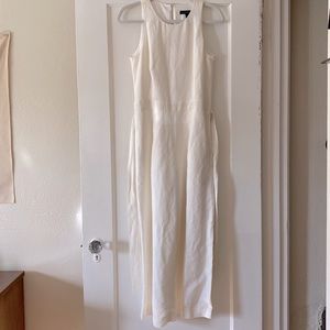 Banana Republic White Linen Jumpsuit